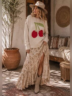 WHITE BIRCH | Cherry Lane Sweater